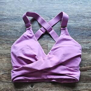 BuffBunny Lavender Pink Crossback Sports Bralette